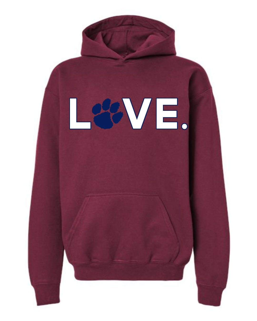 2026 YOUTH Maroon & Navy Hoodie PREORDER