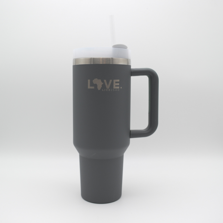 LOVE. Tumblers with Handle & Straw (40 Ounce)