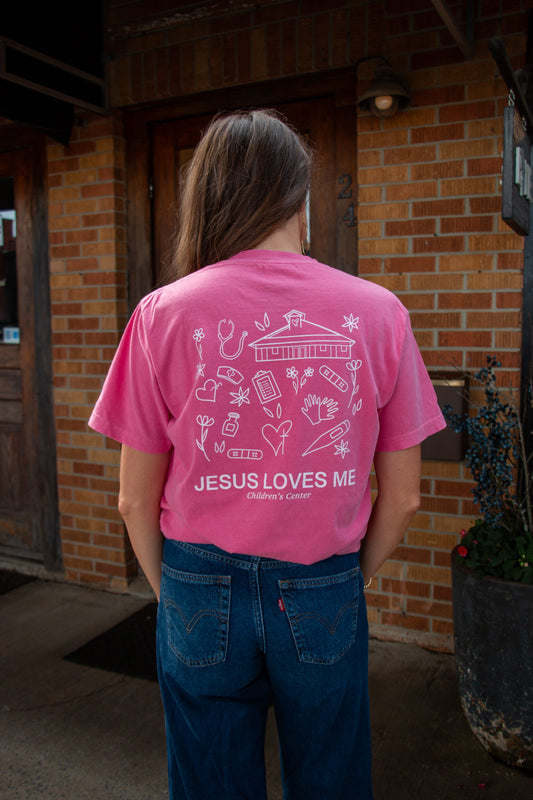 2026 Jesus Loves Me Medical Center Tee Crunchberry