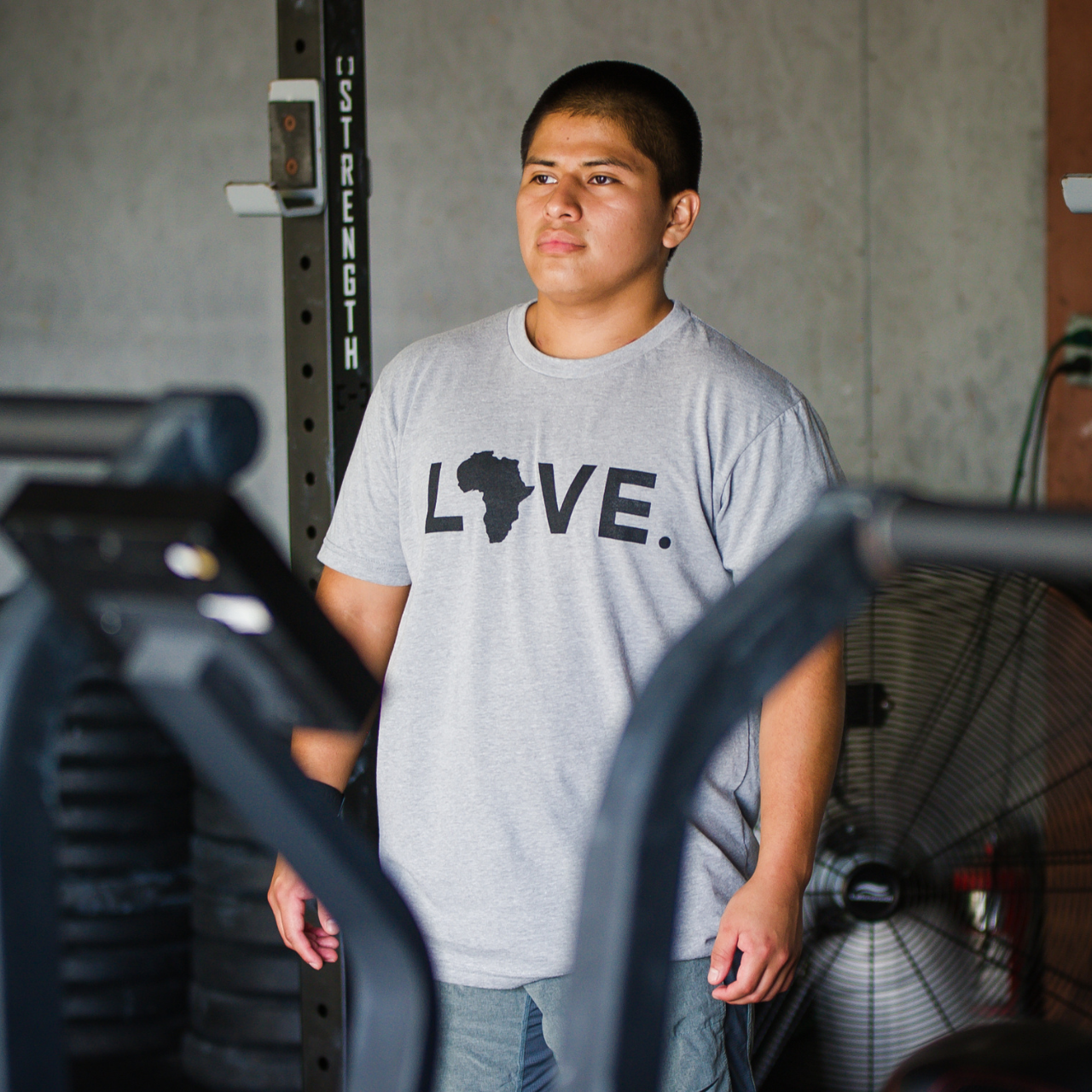 International Tee- Heather Grey/Black