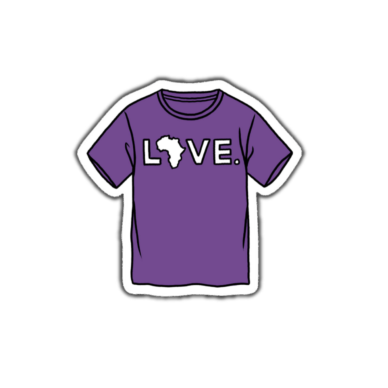 Sticker LOVE. Shirt