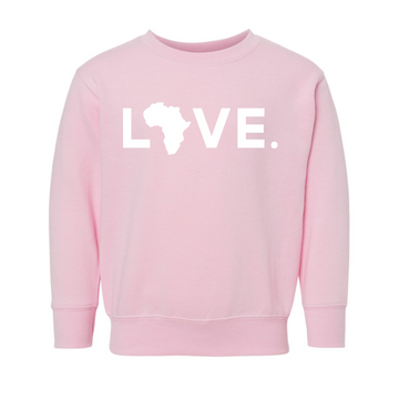 2023 Toddler Fleece Crewneck Sweatshirt Pink
