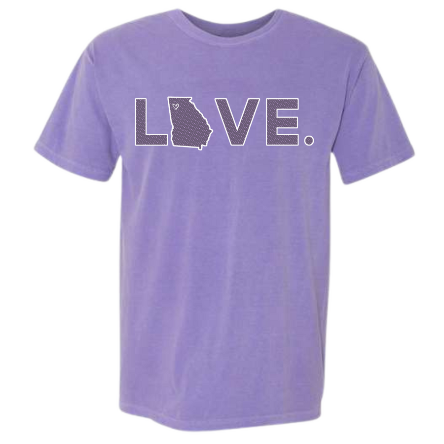 2025 Valentine's Collection Adult Comfort Color Short Sleeve Violet