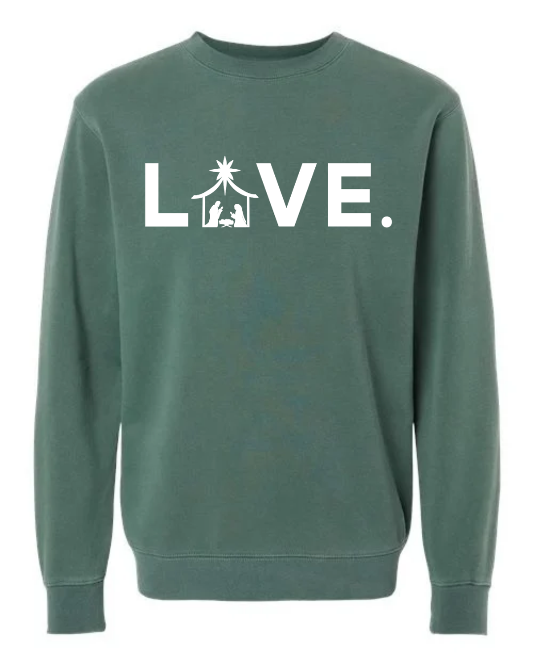 2026 Adult Nativity Alpine Green Sweatshirt PRE ORDER