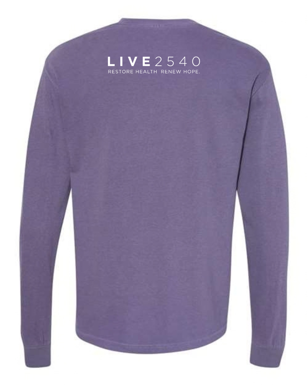2026 Adult Comfort Colors Longsleeve Grape Nativity Tee PRE ORDER