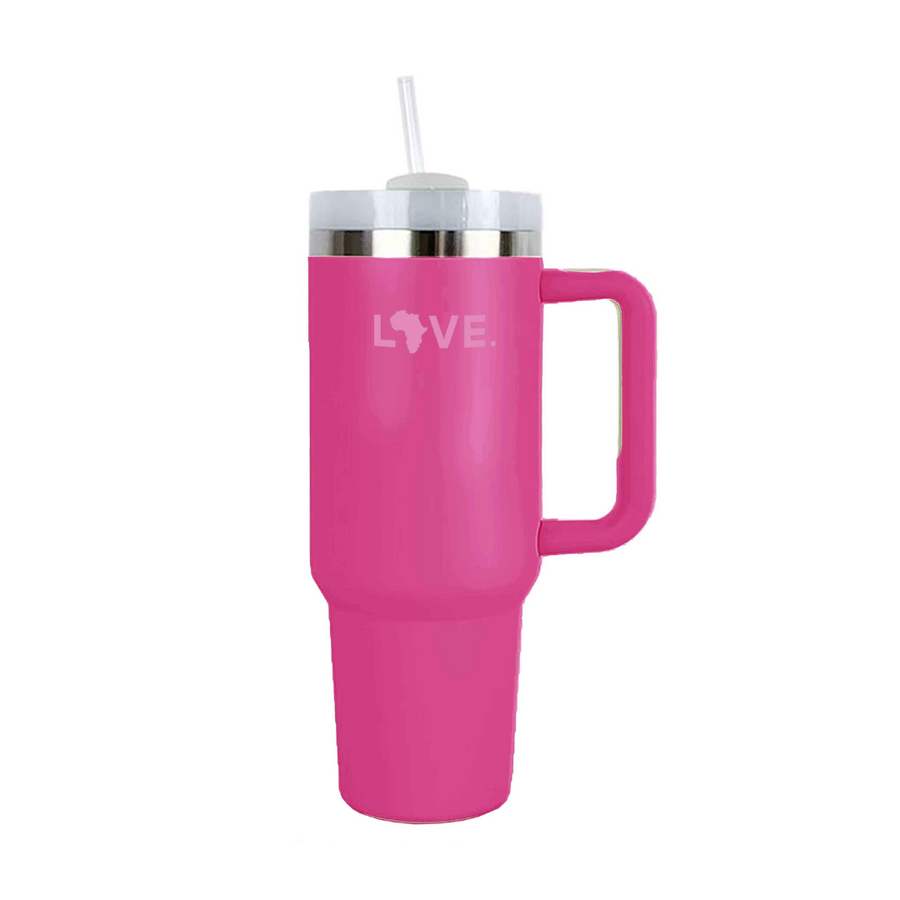 LOVE. Tumblers with Handle & Straw (40 Ounce)
