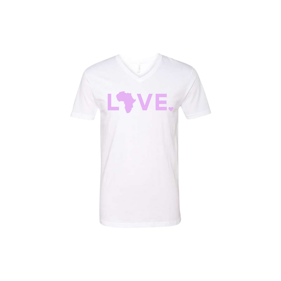 2025 White V Neck Tee - Mother's Day