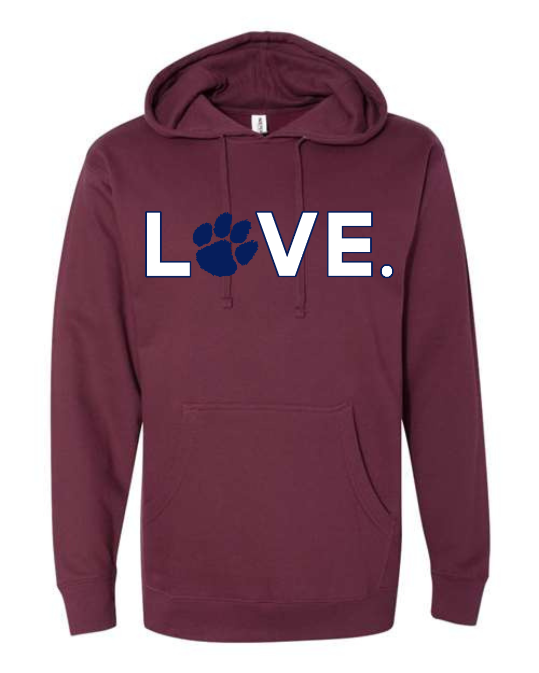 2026 Adult Maroon & Navy Hoodie PREORDER