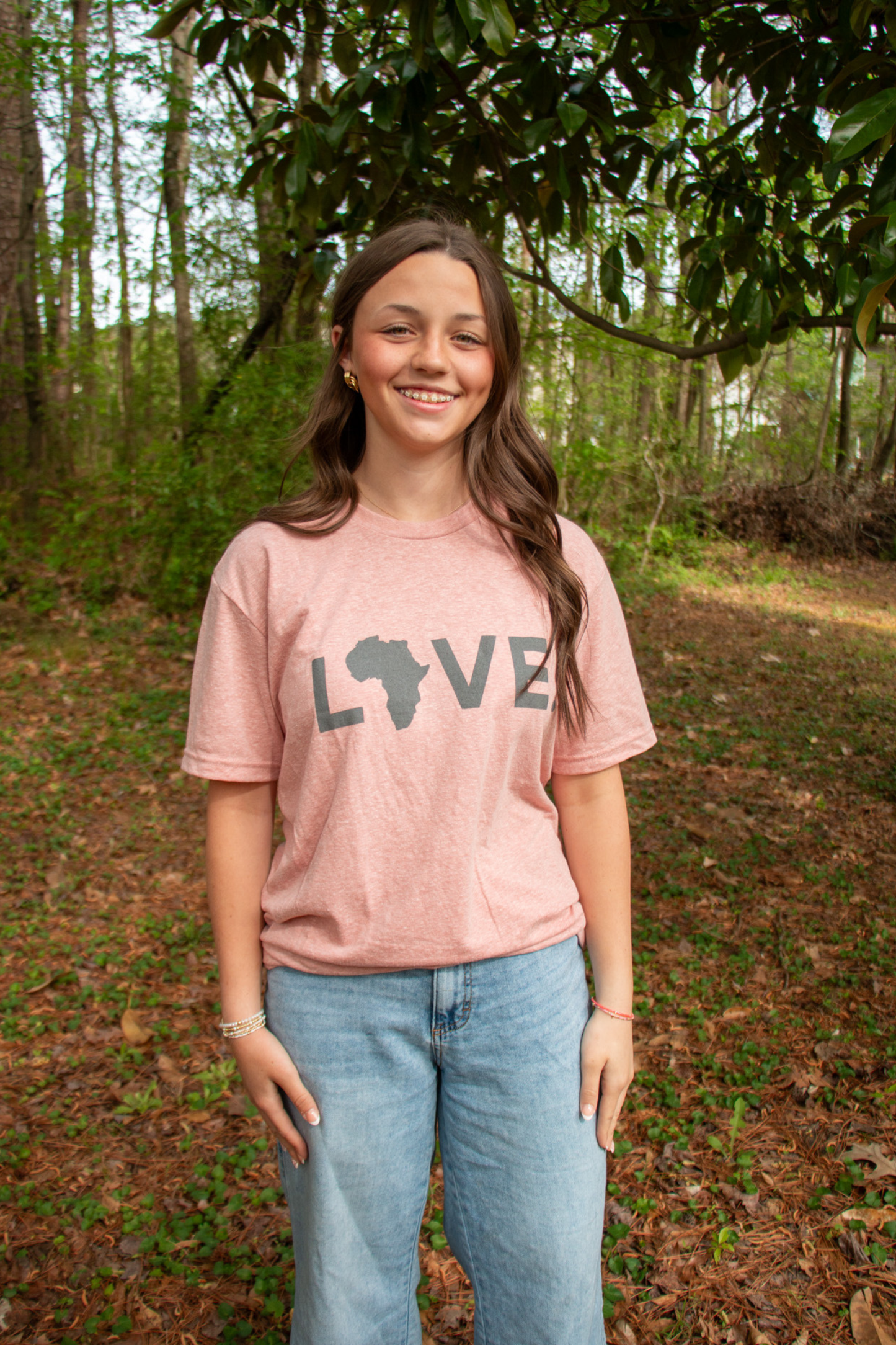 Adult Tee Desert Pink & Gray