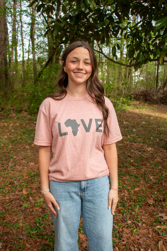 Adult Tee Desert Pink & Gray