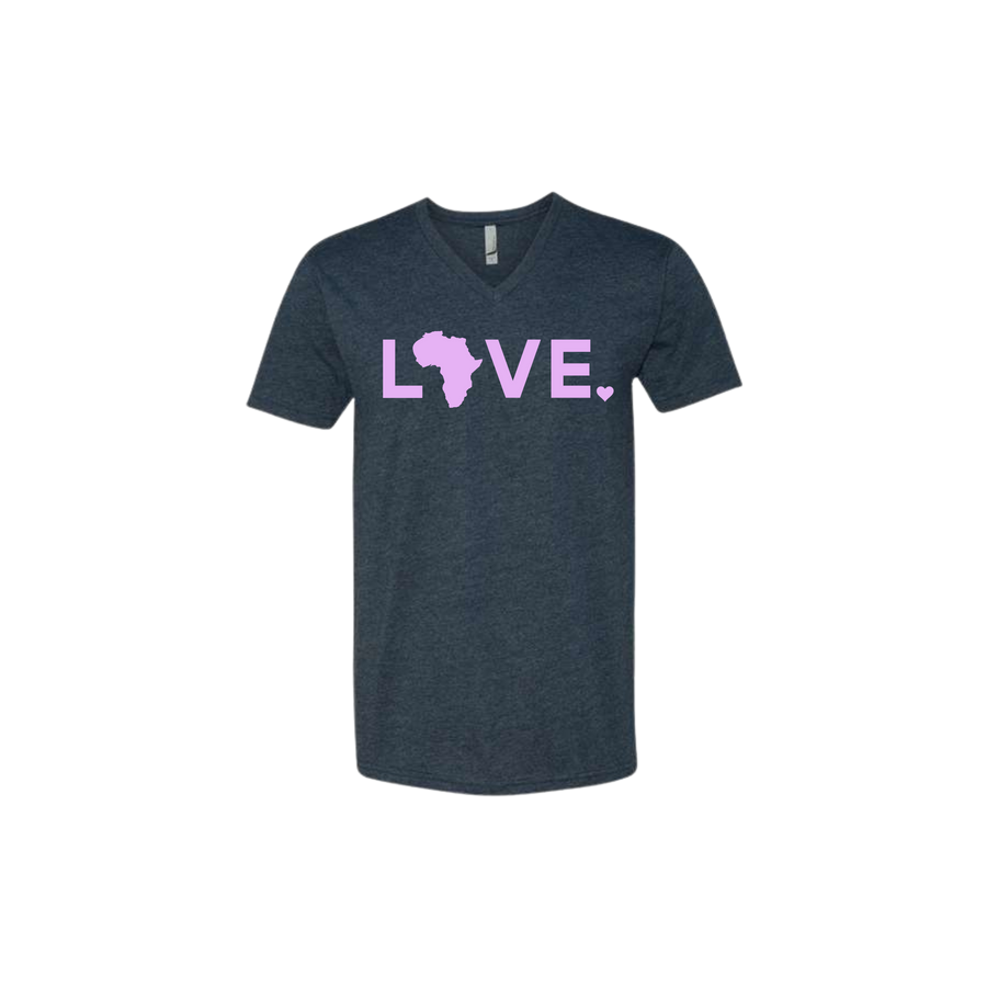 2025 Navy V Neck Tee - Mother's Day