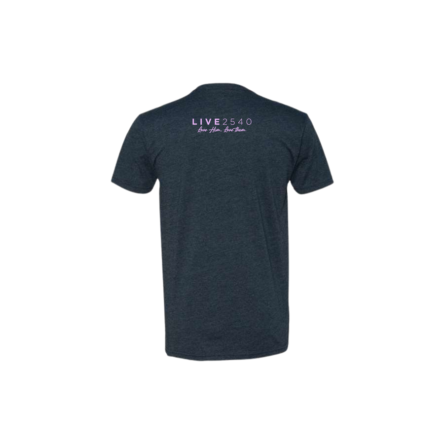 2025 Navy V Neck Tee - Mother's Day