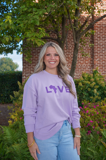 2025 Royce Vintage Poncho Fleece Lavender