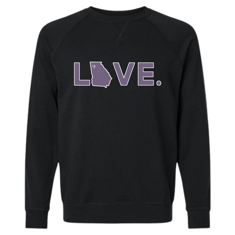 2025 Valentine's Collection Adult French Terry Sweatshirt Black