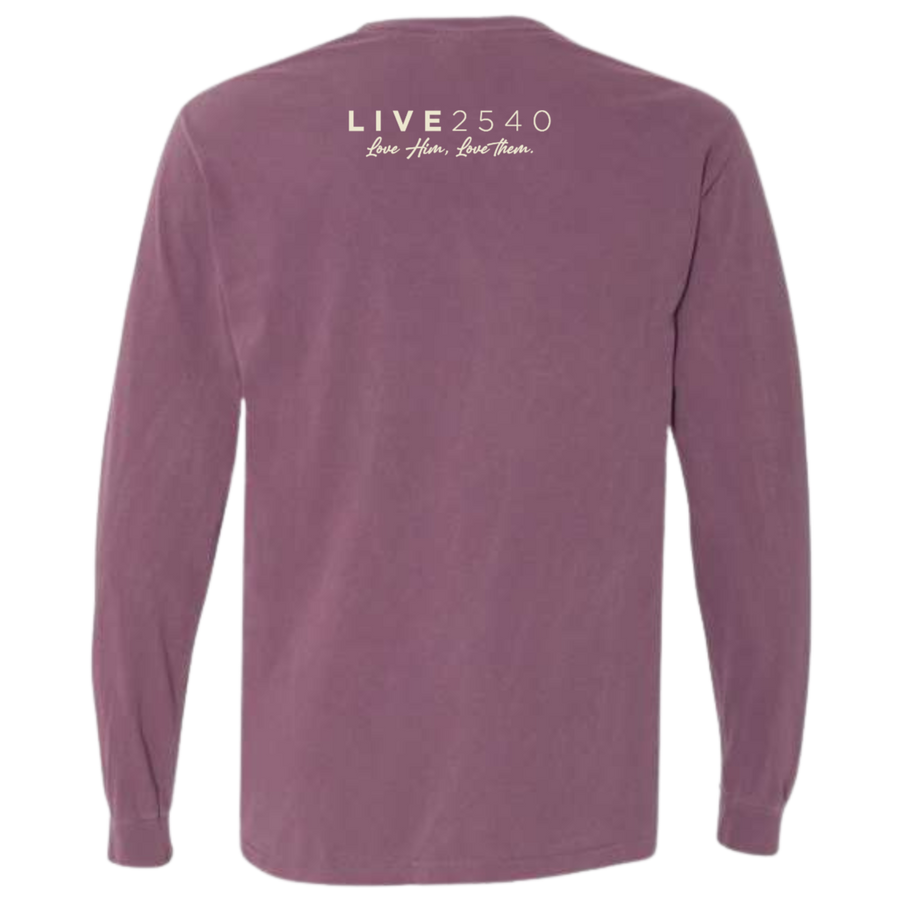 2025 Adult Comfort Colors Long Sleeve Berry