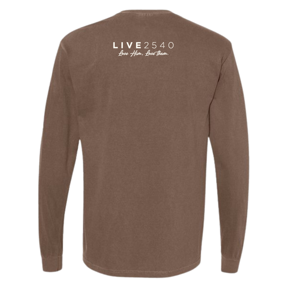 2025 Adult Comfort Colors Long Sleeve Espresso