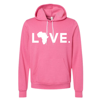 2025 Bella Fleece Hoodie Hot Pink