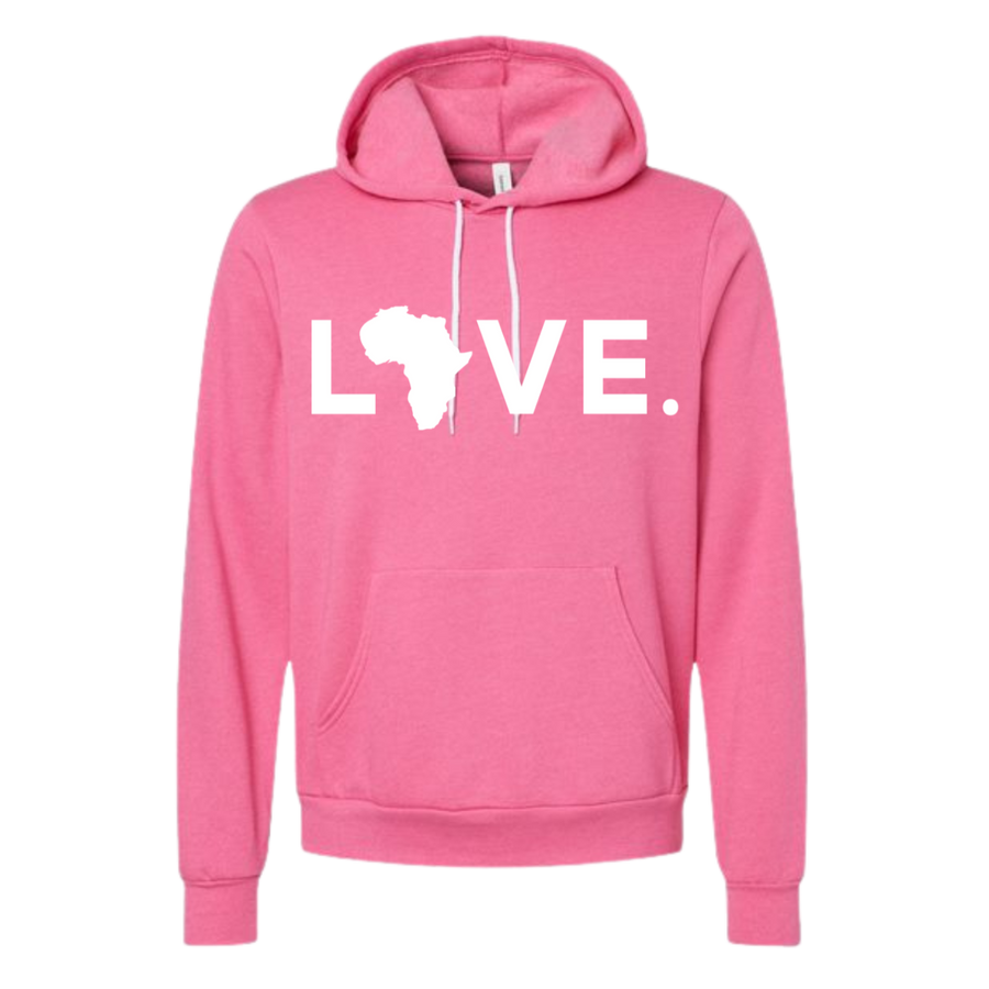 2025 Bella Fleece Hoodie Hot Pink