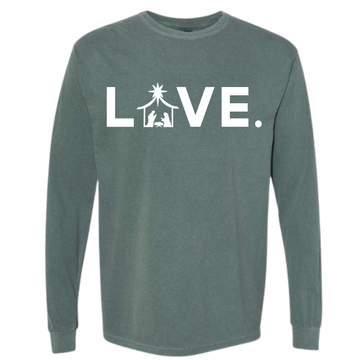 2025 Blue Spruce Christmas Comfort Colors Longsleeve Tee PRE ORDER