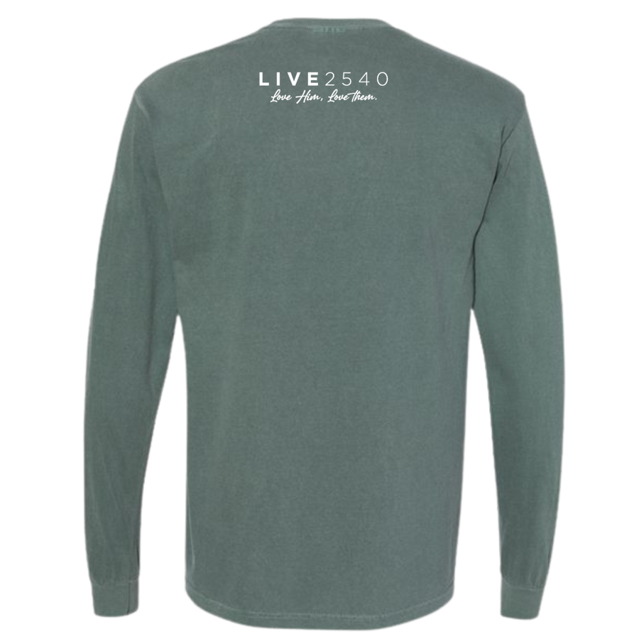 2025 Blue Spruce Christmas Comfort Colors Longsleeve Tee PRE ORDER