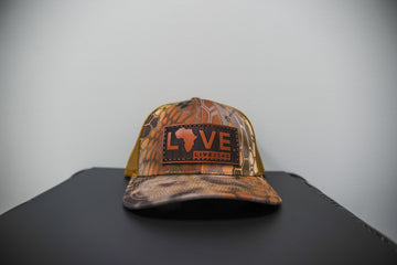 Highlander Buck LOVE. Leather Patch Hat