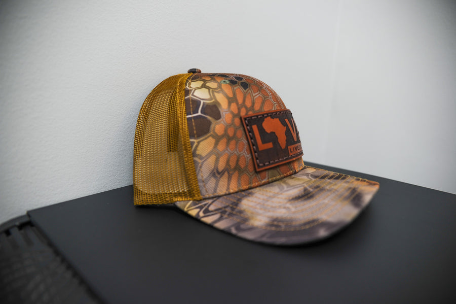 Highlander Buck LOVE. Leather Patch Hat