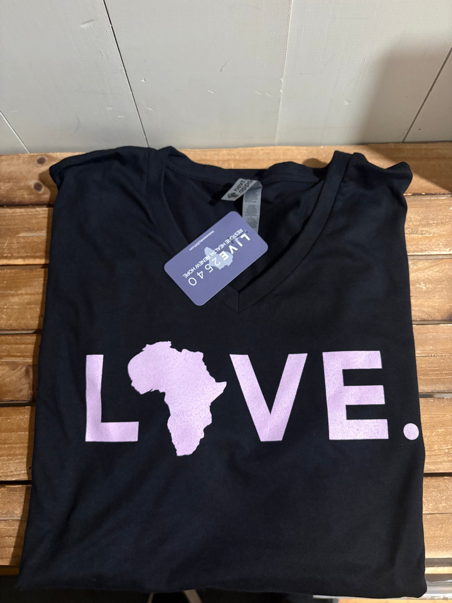 2026 Adult Vneck Tee - Black w/Lilac