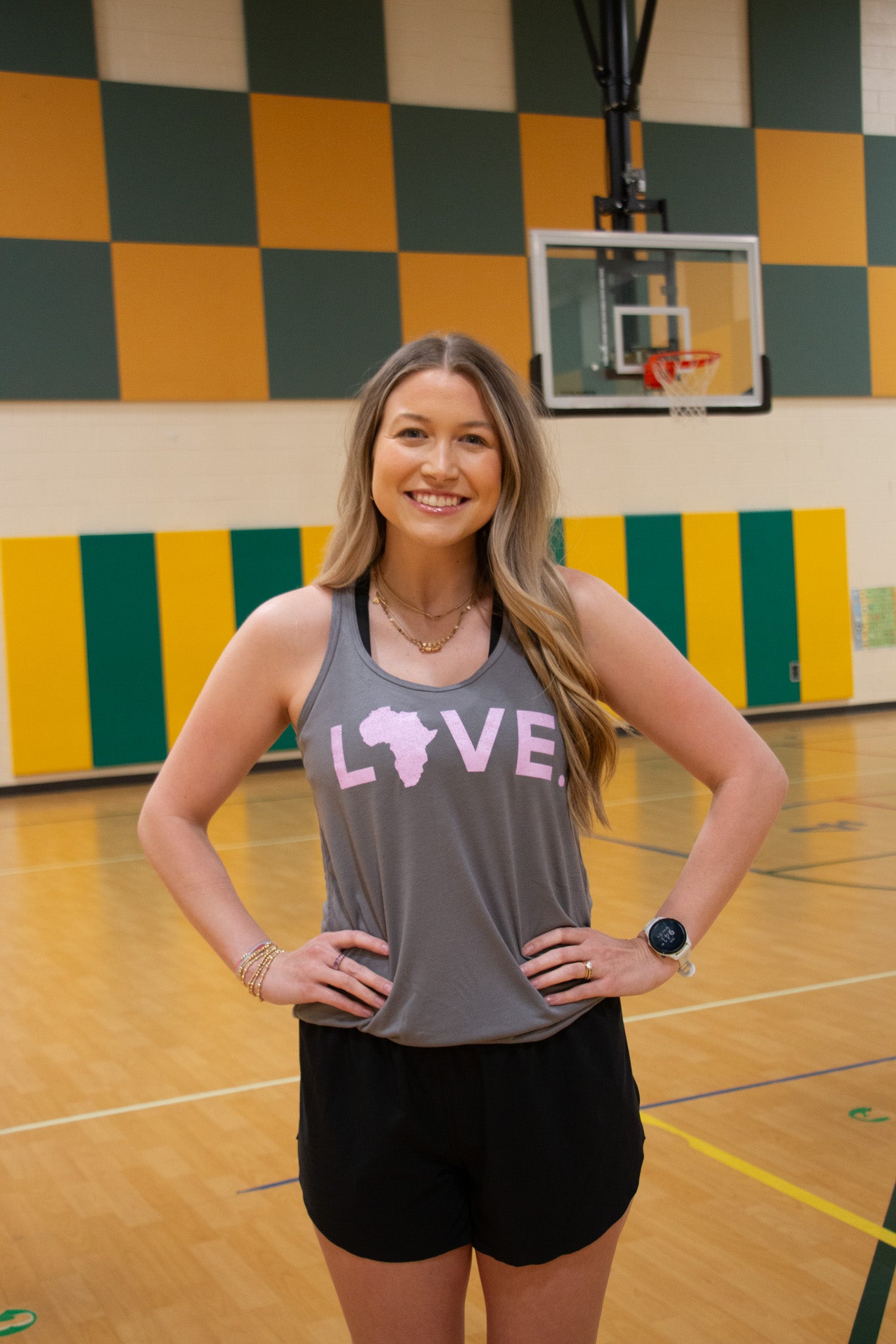 2026 Women's Tank Racerback- Storm Gray