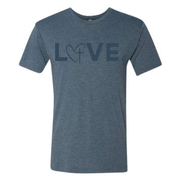 Indigo Jesus Loves Me Children's Center Tee