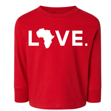 2025 Longsleeve Toddler Tee Red