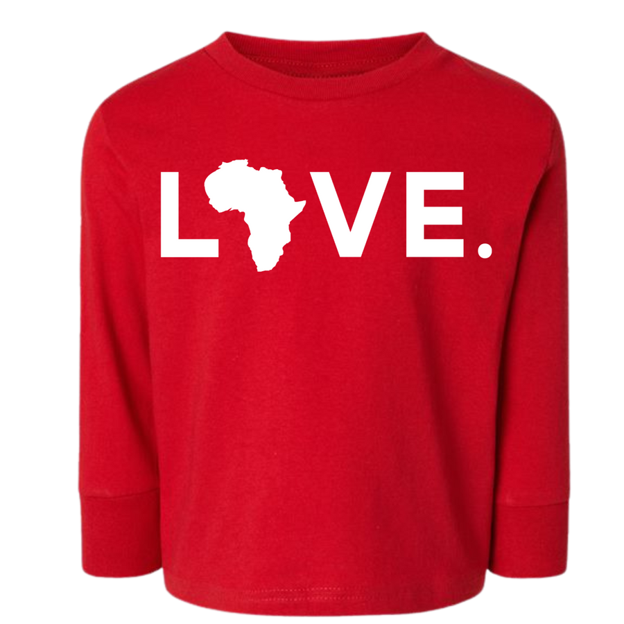 2025 Longsleeve Toddler Tee Red