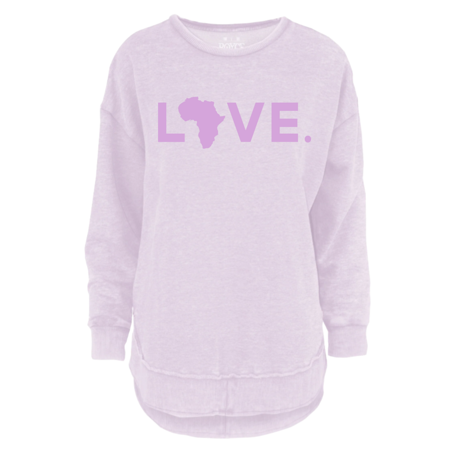 2025 Royce Vintage Poncho Fleece Lavender