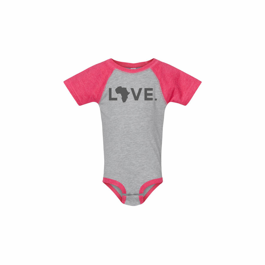 2024 Infant Baseball Onesie - Hot Pink