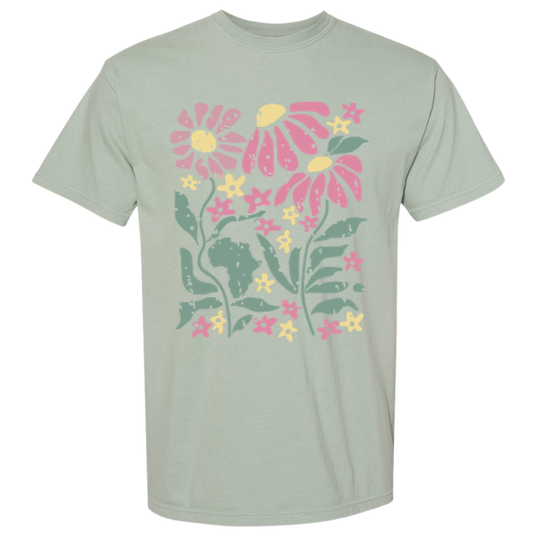 2026 Bay Floral Comfort Colors Tee