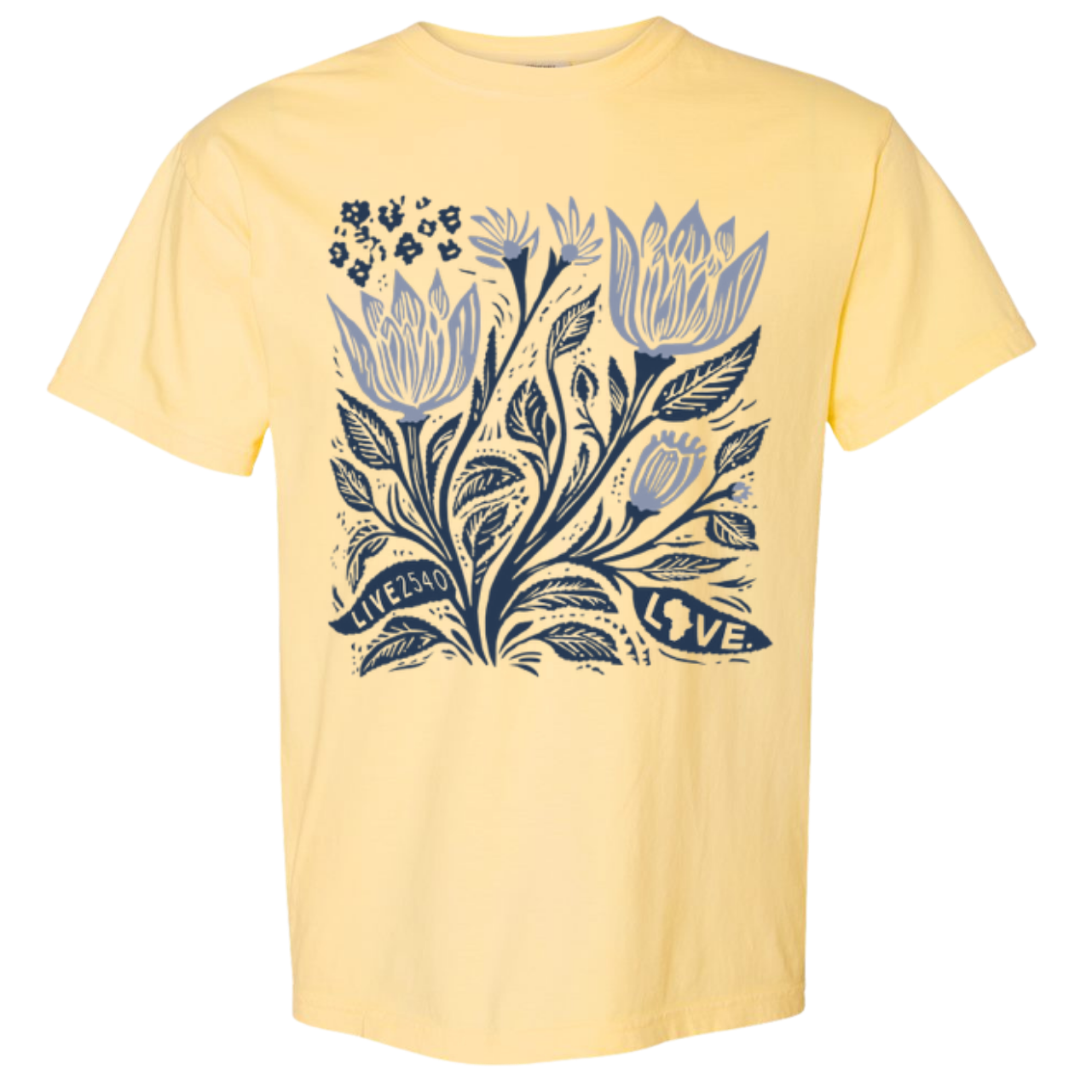 2026 Butter Floral Comfort Colors Tee