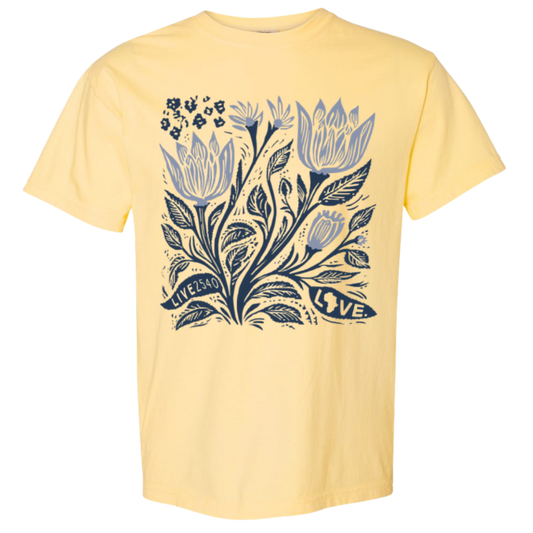 2026 Butter Floral Comfort Colors Tee