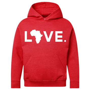 2025 Youth Hoodie Vintage Red