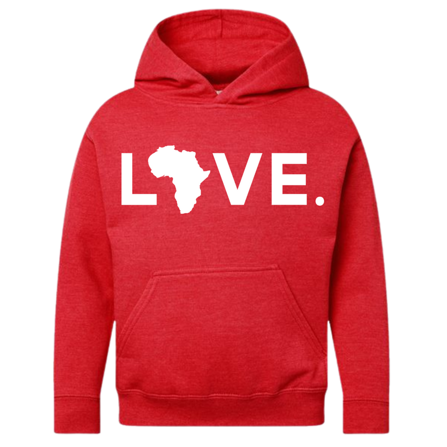 2025 Youth Hoodie Vintage Red