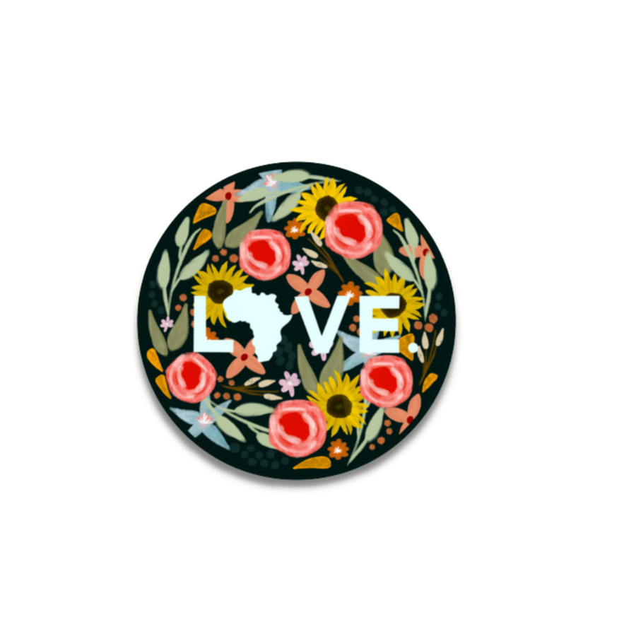 2022 Sticker- Floral Circle, Layne Collection- 3