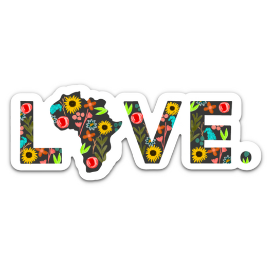 2022 Sticker- Floral LOVE., Layne Collection- 6"