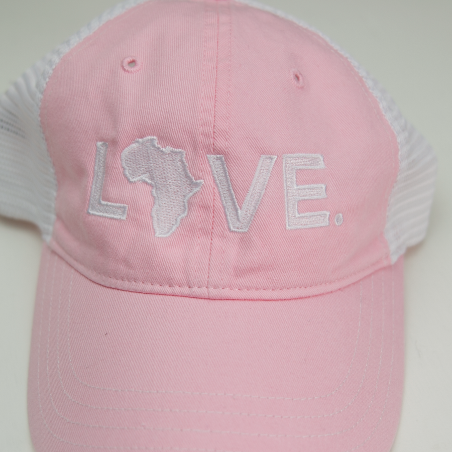 Hat - Relaxed Trucker Pink Embroidered