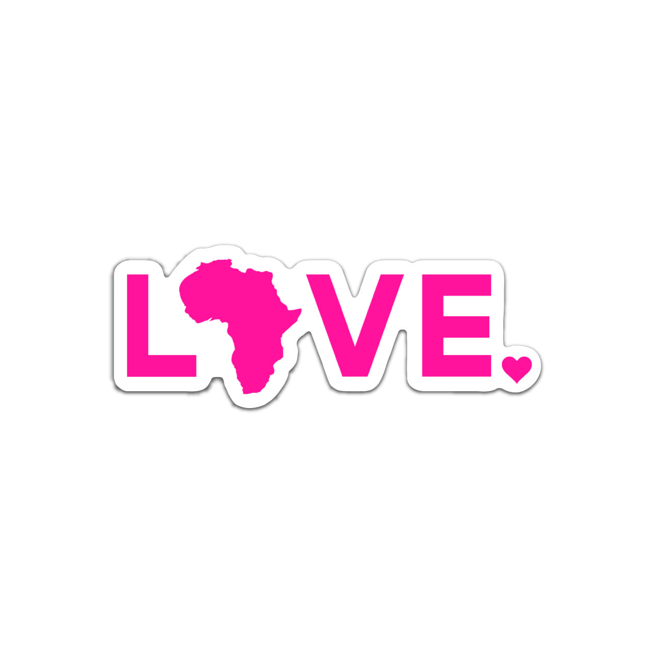 Sticker - Pink LOVE. 6"
