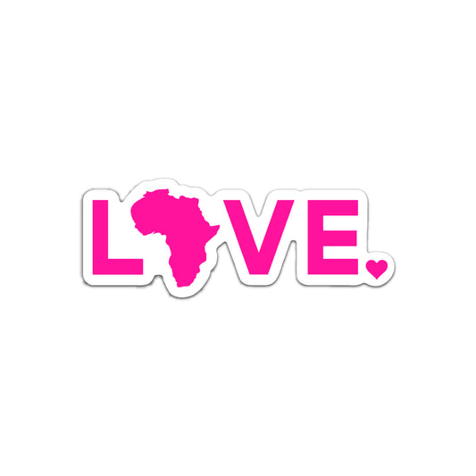 Sticker - Pink LOVE. 6"