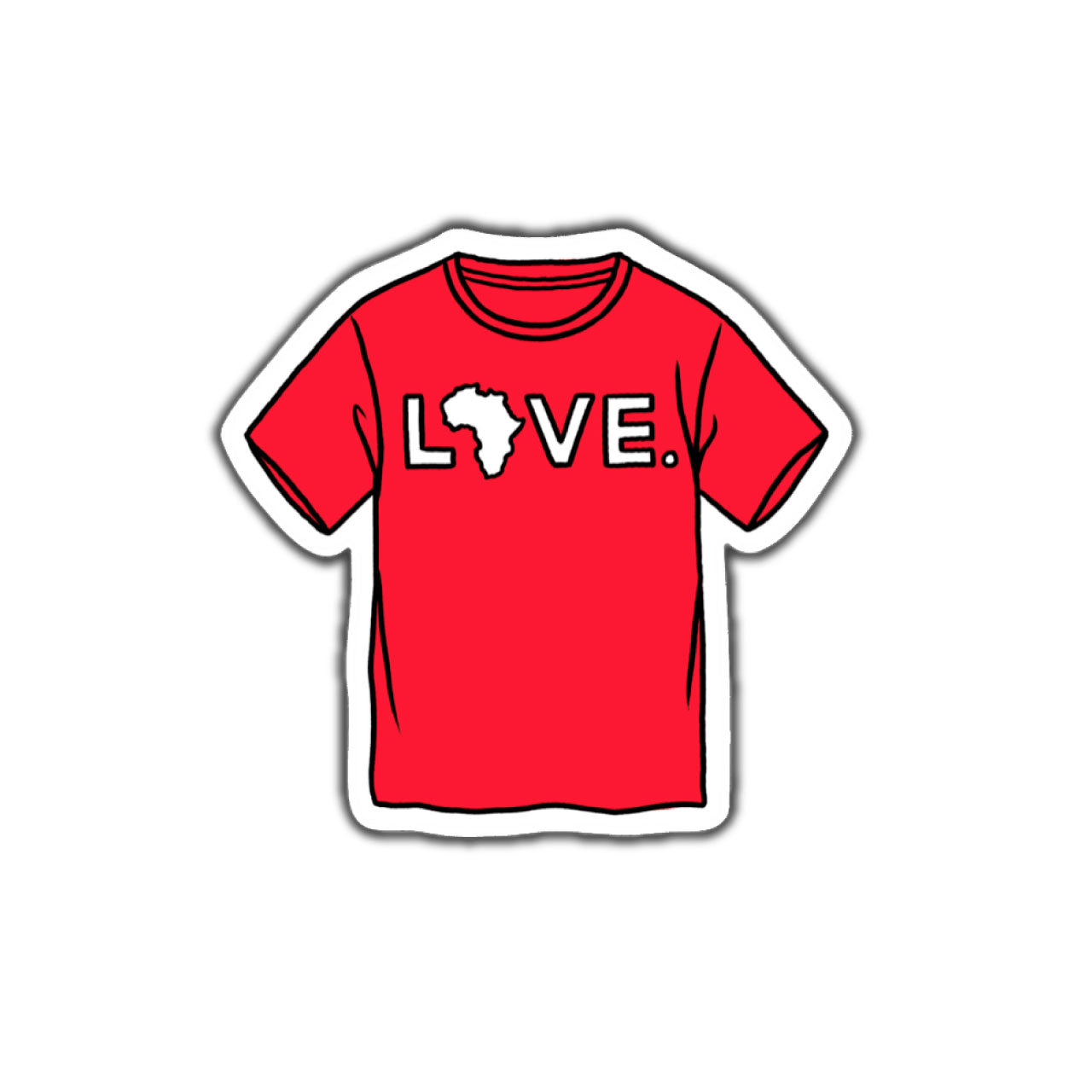 Sticker LOVE. Shirt