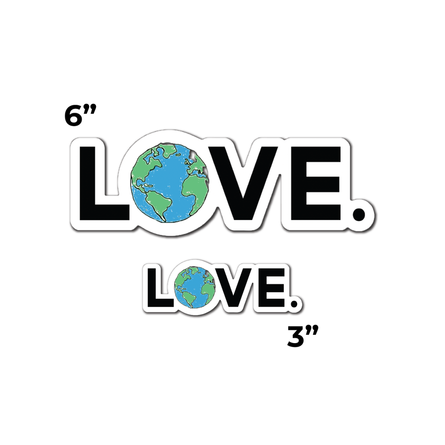 Sticker Globe LOVE.